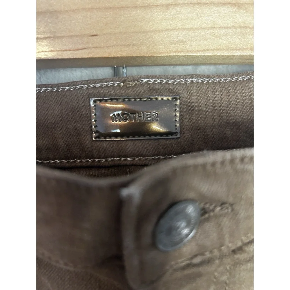 MOTHER 26 High Waisted Looker Skinny Jeans‎ Women Brown